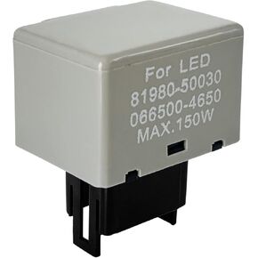 8-Pin LM449 Car LED Flasher Assy Relay, 81980-50030 066500-4650, Compatible with Lexus Scion or T0y0ta LED Turn Signal Light Bulbs, Electronic LED Turn Signal Relay Fix for Hyper Flash
