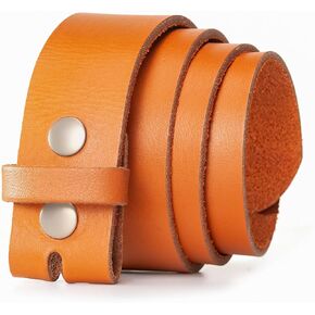 Leather Belt for men, Genuine Leather Belt without buckle, Men Belts Replacement belt Snap on Strap-1.5 inch Wide