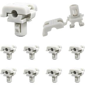 10 PCS Car Door Lock Rod Clips, 5/32 Inches Rod Nylon Tailgate Handle Rod Retainers, Door Lock Latch Clips Replacement 16629990 16675980 Compatible for F150 F250 F350