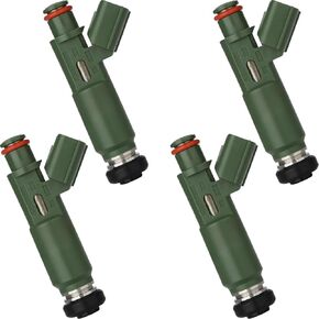 23250-22040 OE 1.8L 1ZZ-FE حاقن وقود المحرك، متوافق مع/تويوتا كورولا 2000 2001 2002 2003 2004، ماتريكس سيليكا Mr2 سبايدر فيبي 1.8 2000-2006،|#23250-0D040| |12 فتحة| |مجموعة من 4| in Kuwait