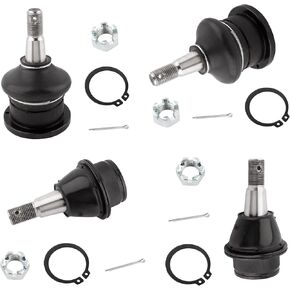 BOXI 4pc Front Upper and Lower Ball Joints Fit for Cadillac Escalade 2002-2006 | for Chevy Avalanche Express Silverado 1500 Tahoe 2000-2006 | for GMC Savana Sierra 1500 Yukon 2000-2006 | K6540 K6541