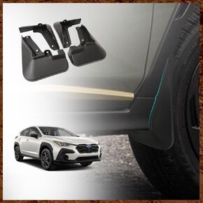 Muslogy compatible with Crosstrek 2024 Mud Flaps Splash Guard Front and Rear 4-PC Set Fender Mud Guard No Drilling Required Compatible with 2024 Subaru Crosstrek (Not for Wilderness Edition)