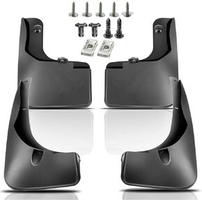 YHTAUTO Mud Flaps Splash Guards Replacement for Toyota RAV4 LE/XLE/Limited/Limited Platinum 2013-2015 Sport Utility, Mudguards Mudflaps Accessories for Cars with Hardware Kit, Front & Rear 4Pcs Set
