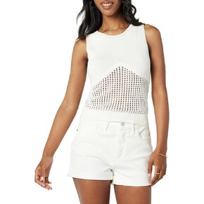 The Drop Women’s Crocheted Crew Neck Tank