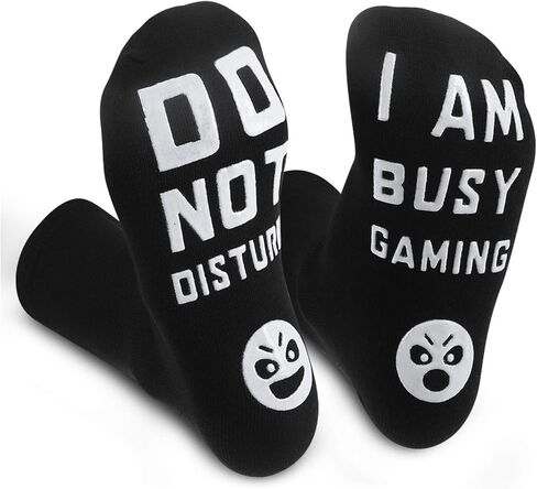 QAPIZM Do Not Disturb I'M Gaming Socks, Teen Boys Gift Teenage Stocking Stuffers Gamer Sock for Men, Father, Dad, Grandson in Kuwait