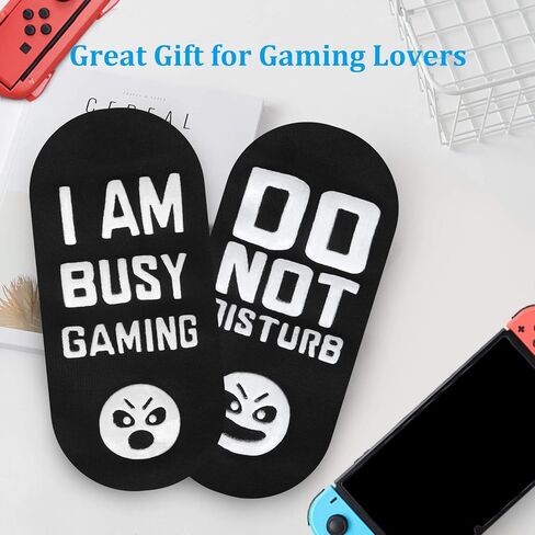 QAPIZM Do Not Disturb I'M Gaming Socks, Teen Boys Gift Teenage Stocking Stuffers Gamer Sock for Men, Father, Dad, Grandson in Kuwait