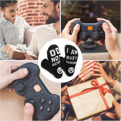 QAPIZM Do Not Disturb I'M Gaming Socks, Teen Boys Gift Teenage Stocking Stuffers Gamer Sock for Men, Father, Dad, Grandson in Kuwait