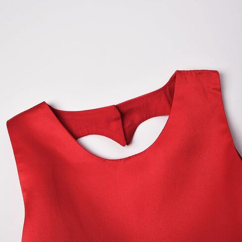 فستان فتاة الزهور من JerisApparel بفتحة على شكل قلب من الخلف بدون أكمام من التول مطرز بالخصر لحفلات الزفاف in Kuwait
