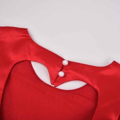 فستان فتاة الزهور من JerisApparel بفتحة على شكل قلب من الخلف بدون أكمام من التول مطرز بالخصر لحفلات الزفاف in Kuwait