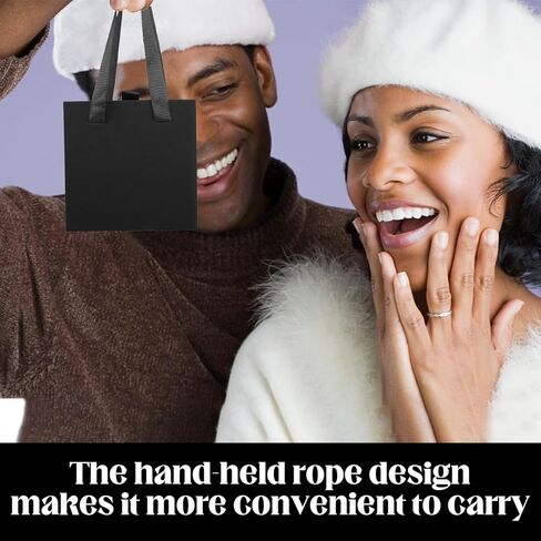 صندوق هدايا مجوهرات فاخر من Nsmykhg، 12 عبوة منظم مجوهرات مبطن بالمخمل، صندوق مجوهرات ذو درج صغير للأقراط والخواتم، 2 في 1 نمط درج صندوق هدايا مجوهرات مع حبل مقبض، 8.3 × 1.8 × 1.4 بوصة (أسود) in Kuwait