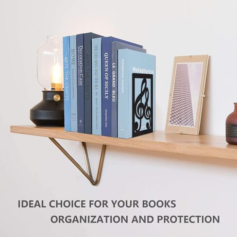 نهايات الكتب، غلاف معدني، نهايات الكتب الثقيلة المزخرفة للأرفف، نهايات الكتب الزخرفية المنزلية للكتب الثقيلة، حامل كتب أسود غير قابل للانزلاق لهدايا محبي الطبخ في المطبخ in Saudi Arabia