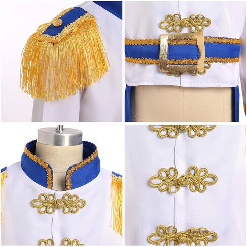 ODIZLI Prince Charming Costume Boys Kids Knight King Coats Soldier Circus Pirate Jacket Role Play Cosplay Dress Up in Saudi Arabia