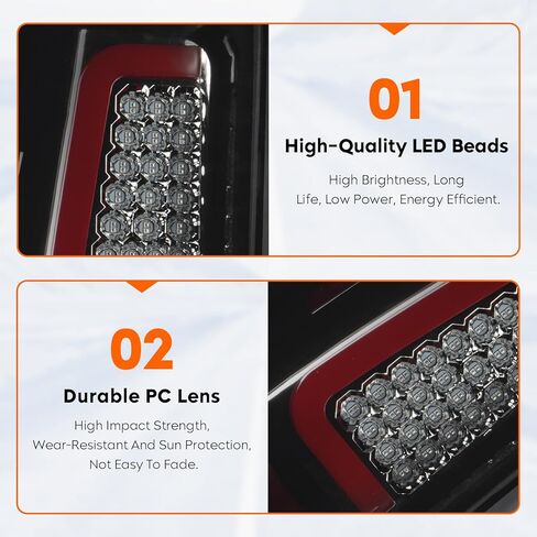 Tresound LED Tail Light + 3rd Third Brake Cargo Lamp for GMC Sierra 1500 2007-2013, 2500 3500 2007-2014, High Mount Stop Light Rear Taillight Assembly, 25958485, GM2800208, GM2801208, 25958484 in Saudi Arabia