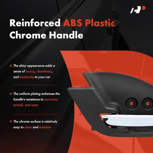 A-Premium Front Driver Side Interior Door Handle Compatible with International Harvester HV507, HV513, HV607, HV613, HX515, HX520, HX615, HX620, LT625, MV607, MV60E, Black Housing with Chrome Lever in Saudi Arabia