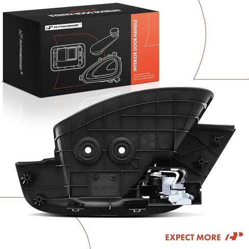 A-Premium Front Driver Side Interior Door Handle Compatible with International Harvester HV507, HV513, HV607, HV613, HX515, HX520, HX615, HX620, LT625, MV607, MV60E, Black Housing with Chrome Lever in Saudi Arabia