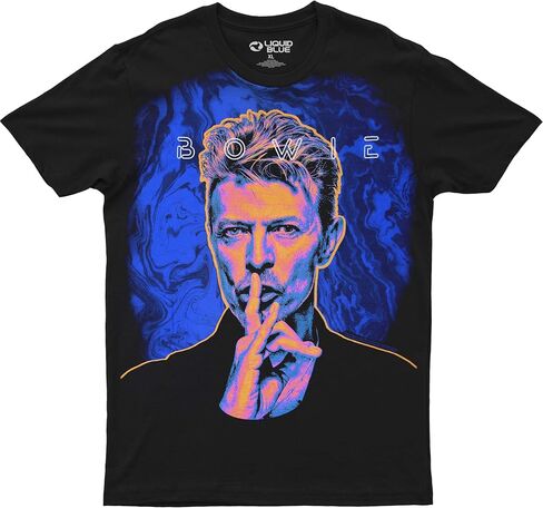 تي شيرت Liquid Blue للجنسين للبالغين Standard David Shhh Bowie in Kuwait