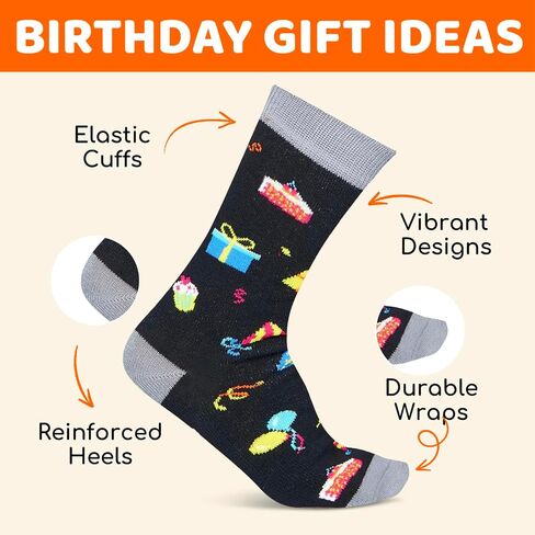 Zmart 6th Birthday Gifts for Boys - Socks for Boys Girls Age 6, Presents for 6 Year Olds, 6 Year Old Boy Gift Ideas, Black in Saudi Arabia