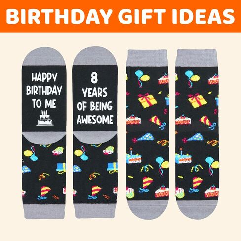 Zmart 6th Birthday Gifts for Boys - Socks for Boys Girls Age 6, Presents for 6 Year Olds, 6 Year Old Boy Gift Ideas, Black in Saudi Arabia