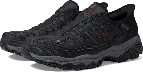 Skechers Men's Afterburn M. Fit Ridgeburn Hands Free Slip-in Loafer, Charcoal, 9.5 XW US in Saudi Arabia