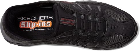 Skechers Men's Afterburn M. Fit Ridgeburn Hands Free Slip-in Loafer, Charcoal, 9.5 XW US in Saudi Arabia