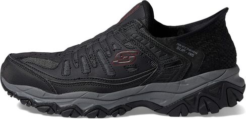Skechers Men's Afterburn M. Fit Ridgeburn Hands Free Slip-in Loafer, Charcoal, 9.5 XW US in Saudi Arabia
