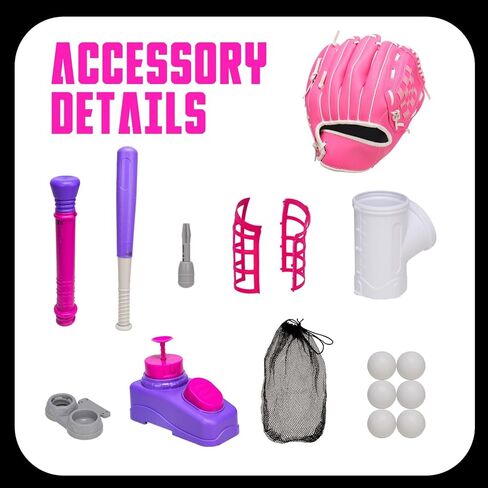 Tball Set for Toddler 3-5, T Ball Set for Kids 3-5-8, Toddler Kid Baseball Set 5-7, Toddler Kid Baseball Tball Bat Tee with 6 Baseball, Tee Ball Set Gift (Blue) in Saudi Arabia