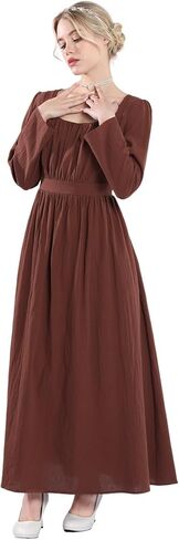 NSPSTT Colonial Dress Women Pioneer Dress women Civil War Dress Peasant Costume in Kuwait