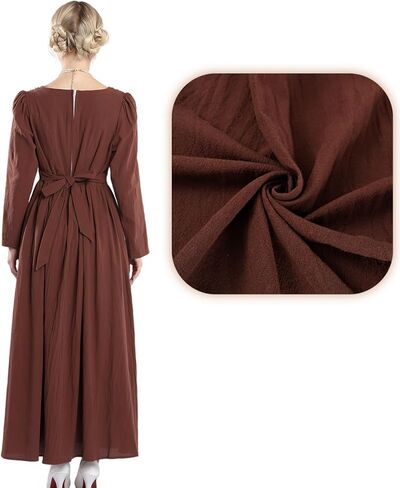 NSPSTT Colonial Dress Women Pioneer Dress women Civil War Dress Peasant Costume in Kuwait