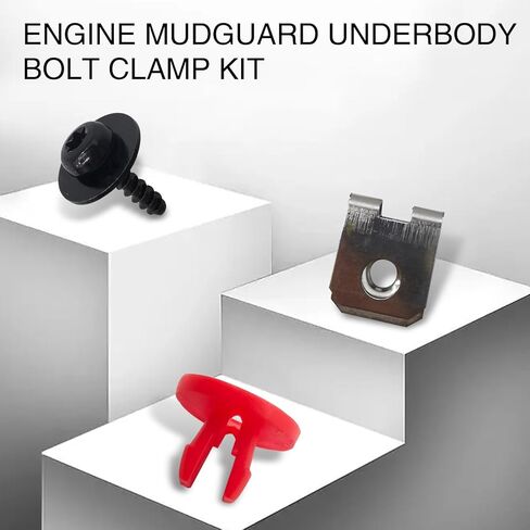 30 قطعة من براغي حماية درع محرك السيارة من UGSHY، استبدال مسمار عاكس الهواء لمحرك الهيكل W708591S424 1449533، مجموعة تثبيت مقاومة للصدأ ومقاومة للصدمات، سيارات عالمية (متعددة الألوان) in Kuwait