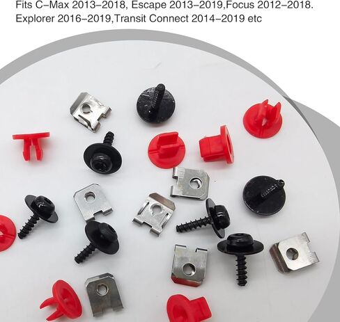 30 قطعة من براغي حماية درع محرك السيارة من UGSHY، استبدال مسمار عاكس الهواء لمحرك الهيكل W708591S424 1449533، مجموعة تثبيت مقاومة للصدأ ومقاومة للصدمات، سيارات عالمية (متعددة الألوان) in Kuwait