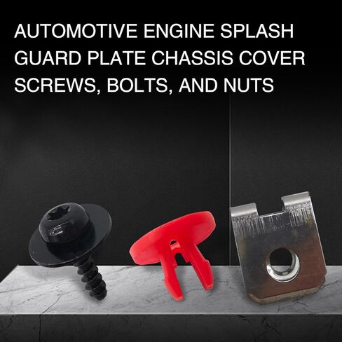 30 قطعة من براغي حماية درع محرك السيارة من UGSHY، استبدال مسمار عاكس الهواء لمحرك الهيكل W708591S424 1449533، مجموعة تثبيت مقاومة للصدأ ومقاومة للصدمات، سيارات عالمية (متعددة الألوان) in Kuwait