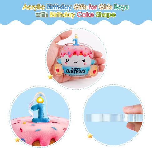 FLYAB Birthday Gifts for Kids - 1 Year Old Boy Birthday Gift - Acrylic Star First Gifts for Girls Boys Cute Toddler Birthday Gift Paperweight Decorations in Saudi Arabia