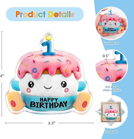 FLYAB Birthday Gifts for Kids - 1 Year Old Boy Birthday Gift - Acrylic Star First Gifts for Girls Boys Cute Toddler Birthday Gift Paperweight Decorations in Saudi Arabia