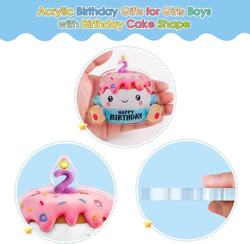 FLYAB Birthday Gifts for Kids - 1 Year Old Boy Birthday Gift - Acrylic Star First Gifts for Girls Boys Cute Toddler Birthday Gift Paperweight Decorations in Saudi Arabia