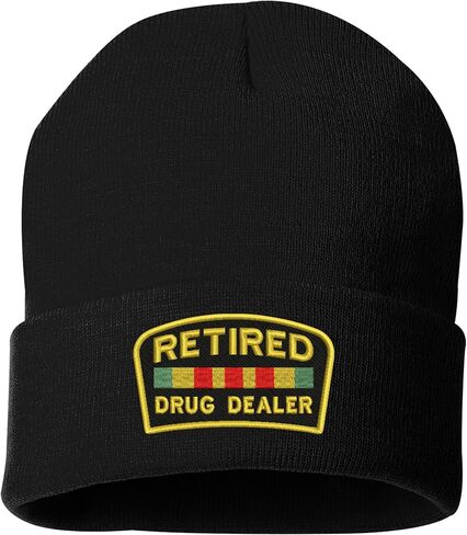 ALLNTRENDS Retired Dealer Embroidered Beanie Warm Winter Hat in Kuwait