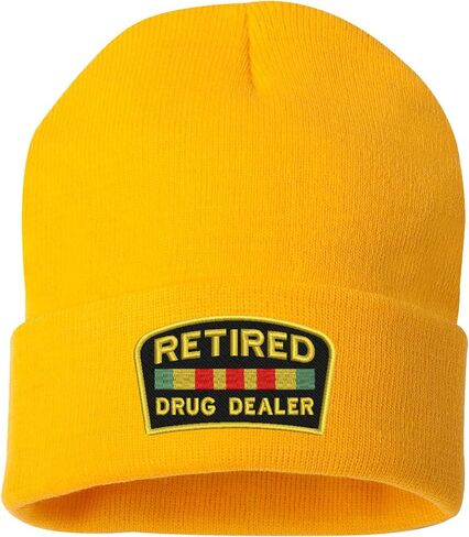 ALLNTRENDS Retired Dealer Embroidered Beanie Warm Winter Hat in Kuwait
