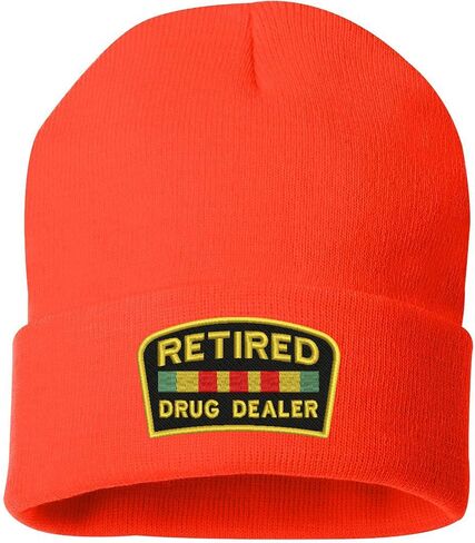 ALLNTRENDS Retired Dealer Embroidered Beanie Warm Winter Hat in Kuwait