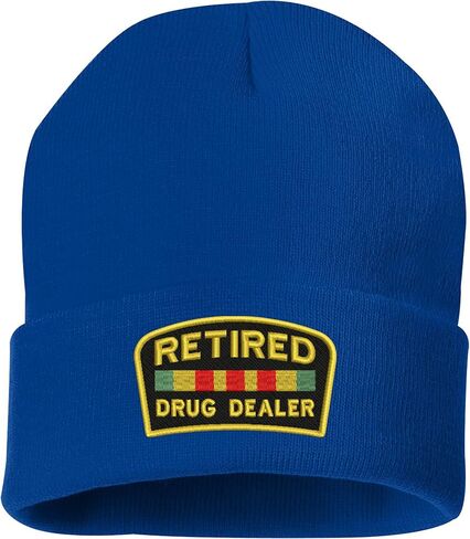 ALLNTRENDS Retired Dealer Embroidered Beanie Warm Winter Hat in Kuwait