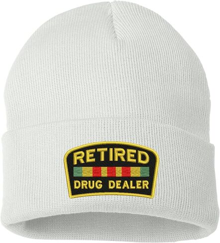 ALLNTRENDS Retired Dealer Embroidered Beanie Warm Winter Hat in Kuwait