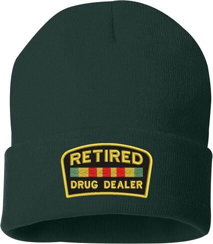 ALLNTRENDS Retired Dealer Embroidered Beanie Warm Winter Hat in Kuwait