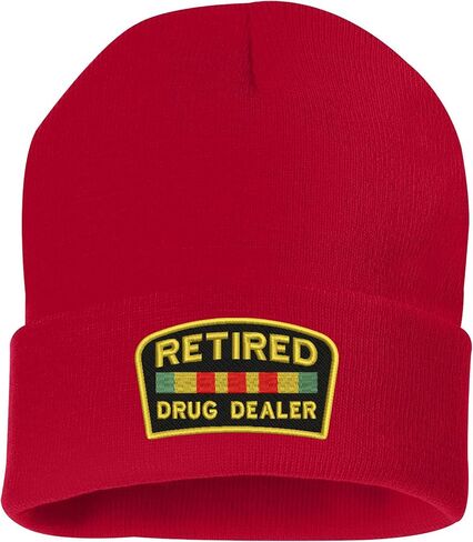 ALLNTRENDS Retired Dealer Embroidered Beanie Warm Winter Hat in Kuwait