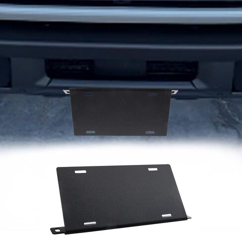 BESTAOO Front License Plate Frames for Ford Bronco, Aluminum Alloy Car License Plate Mounting Bracket Holder for Ford Bronco 2021 2022 2023 2024, Easy Installation (Black) in Kuwait