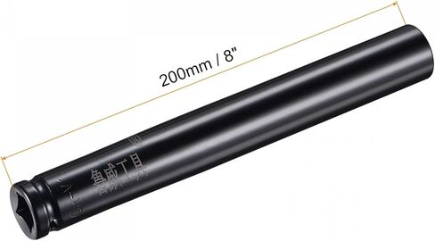 1/2 Drive by 24mm Deep Impact Socket, 8 Inch Length Durable Reliable CR-V Steel, 6-Point Metric Sizes for Home Car Repair in Saudi Arabia
