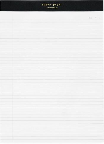 لوحة قانونية من Sugar Paper، 50 صفحة مسطرة، لوازم مكتبية، 8.5 بوصة × 11.75 بوصة، لوحة قانونية وردية in Saudi Arabia