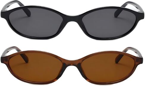 ADE WU Small Sunglasses for Women 90s Sunglasses Womens Fashion Oval Sun Glasses in Saudi Arabia