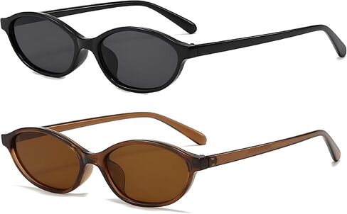 ADE WU Small Sunglasses for Women 90s Sunglasses Womens Fashion Oval Sun Glasses in Saudi Arabia