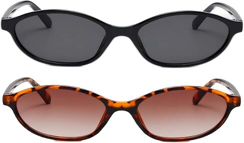 ADE WU Small Sunglasses for Women 90s Sunglasses Womens Fashion Oval Sun Glasses in Saudi Arabia