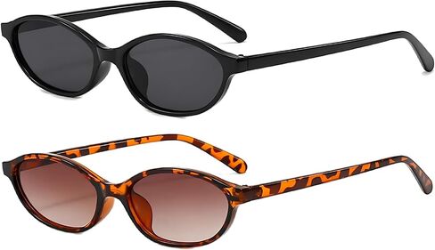 ADE WU Small Sunglasses for Women 90s Sunglasses Womens Fashion Oval Sun Glasses in Saudi Arabia