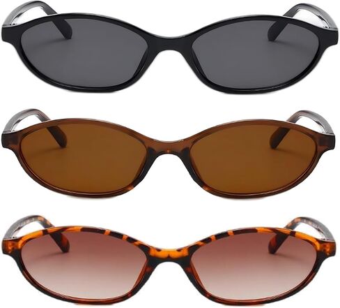 ADE WU Small Sunglasses for Women 90s Sunglasses Womens Fashion Oval Sun Glasses in Saudi Arabia