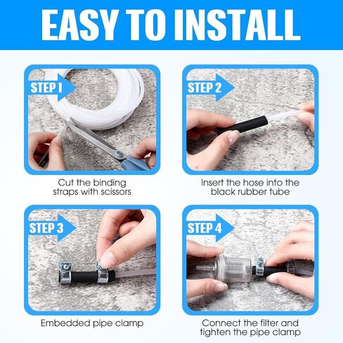 2 Set 5M Fuel Line Kit with Fuel Filter and Hose Clip for Heaters Tank Diesel Heater Accessories Diesel Heater Fuel Line Kit in Saudi Arabia